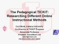 The%20Pedagogical%20TICKIT:%20Researching%20Different%20Online%20Instructional%20Methods PowerPoint PPT Presentation