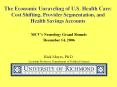 The Economic Unraveling of U.S. Health Care: Cost Shifting, Provider Segmentation, and Health Savings Accounts PowerPoint PPT Presentation