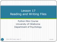 Python MiniCourse