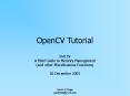 OpenCV Tutorial PowerPoint PPT Presentation