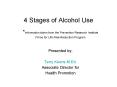 4 Stages of Alcohol Use PowerPoint PPT Presentation