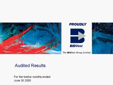 Audited Results
