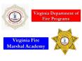Virginia Department of Fire Programs PowerPoint PPT Presentation
