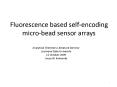 Fluorescence based selfencoding microbead sensor arrays PowerPoint PPT Presentation
