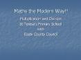 Maths the Modern Way!! PowerPoint PPT Presentation