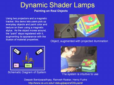 Dynamic Shader Lamps