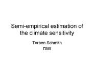 Semi-empirical estimation of the climate sensitivity