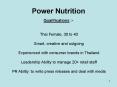 Power Nutrition PowerPoint PPT Presentation