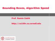 Bounding Boxes, Algorithm Speed