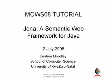 School of Computer Science