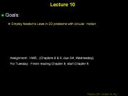 Physics 207: Lecture 2 Notes