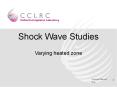Shock Wave Studies PowerPoint PPT Presentation