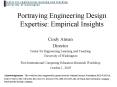 Portraying Engineering Design Expertise: Empirical Insights PowerPoint PPT Presentation