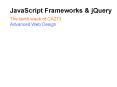JavaScript Frameworks PowerPoint PPT Presentation