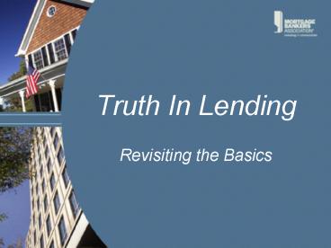 Truth In Lending