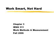 Work Smart, Not Hard