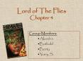 Lord of The Flies Chapter 4 PowerPoint PPT Presentation