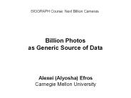 Billion Photos as Generic Source of Data