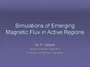Simulations of Emerging Magnetic Flux in Active Regions