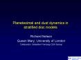 Planetesimal and dust dynamics in stratified disc models PowerPoint PPT Presentation