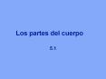 Los partes del cuerpo PowerPoint PPT Presentation