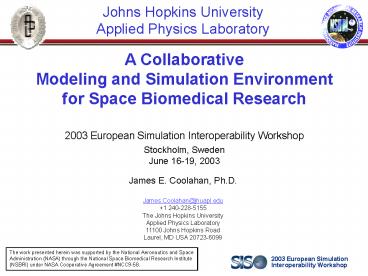 Johns Hopkins University Applied Physics Laboratory