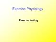 Exercise testing PowerPoint PPT Presentation