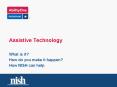 Assistive Technology PowerPoint PPT Presentation