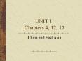 UNIT 1' Chapters 4, 12, 17 PowerPoint PPT Presentation