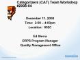 Categorizers CAT Team Workshop PowerPoint PPT Presentation
