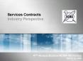 Services Contracts Industry Perspective PowerPoint PPT Presentation