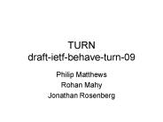 TURN draft-ietf-behave-turn-09