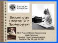 Becoming an Effective Club Spokesperson PowerPoint PPT Presentation