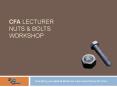 CFA LECTURER NUTS PowerPoint PPT Presentation
