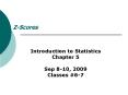 Z-Scores PowerPoint PPT Presentation