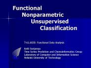 Functional Nonparametric Unsupervised Classification