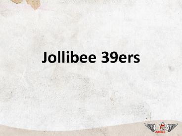 Jollibee 39ers