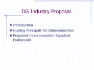DG Industry Proposal