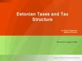 Estonian Taxes and Tax Structure PowerPoint PPT Presentation
