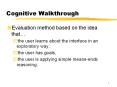 Cognitive Walkthrough PowerPoint PPT Presentation