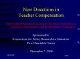 New Directions in Teacher Compensation PowerPoint PPT Presentation