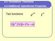 4.3 Translation Theorems