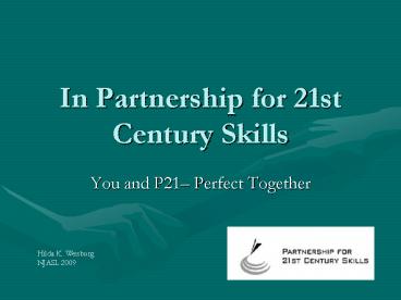 In Partnership for 21st Century Skills