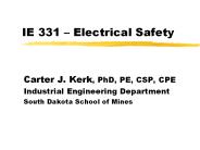 IE 331 Electrical Safety
