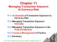 Chapter 11 Managing Transaction Exposure to Currency Risk PowerPoint PPT Presentation