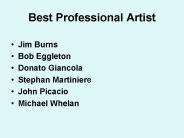 Best Professional Artist