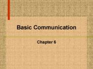 Basic Communication