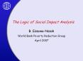The Logic of Social Impact Analysis PowerPoint PPT Presentation