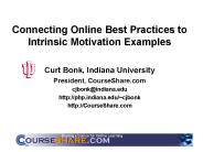 Connecting Online Best Practices to Intrinsic Motivation Examples