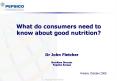 What do consumers need to know about good nutrition PowerPoint PPT Presentation